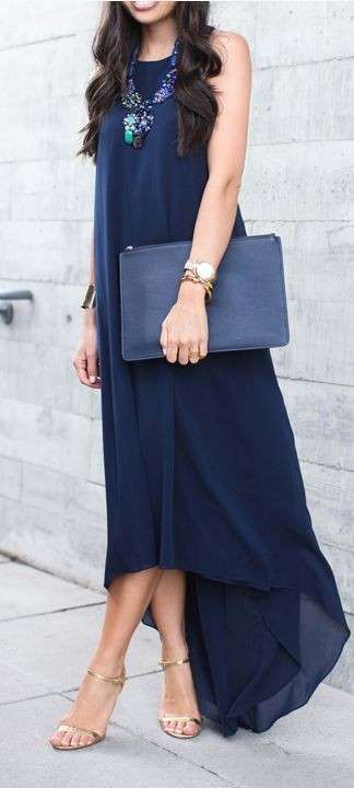 Accessori abito blu shop