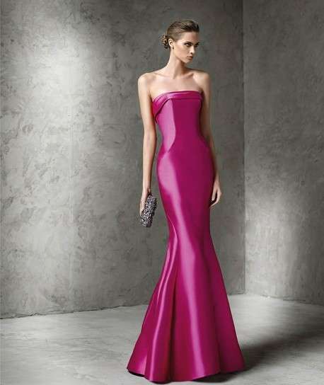 Abito magenta Pronovias