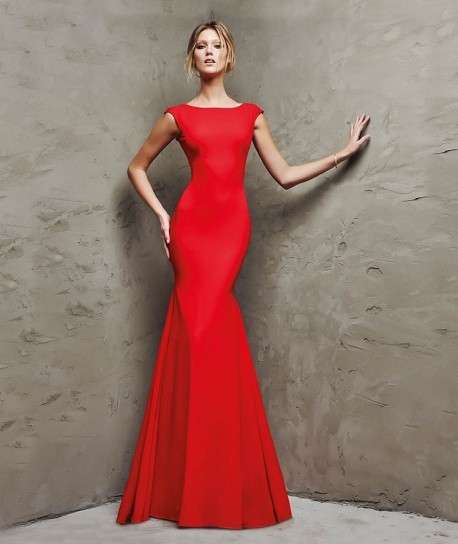 Abito rosso Pronovias