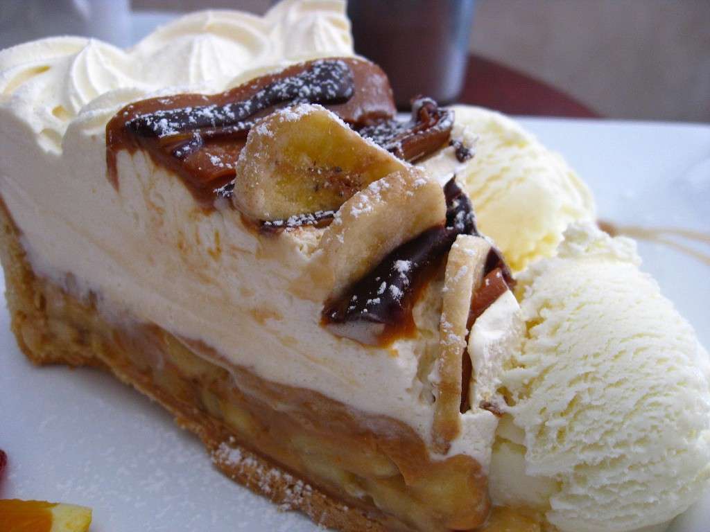 Banoffee pie con banane