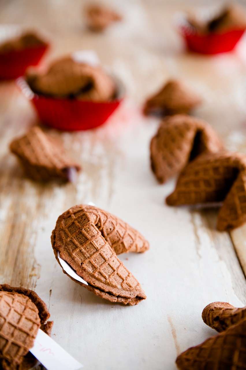 Biscotti della fortuna con cialda