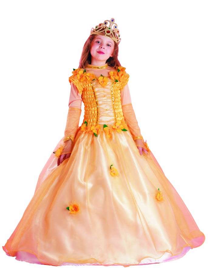 Costume da principessa con i fiori