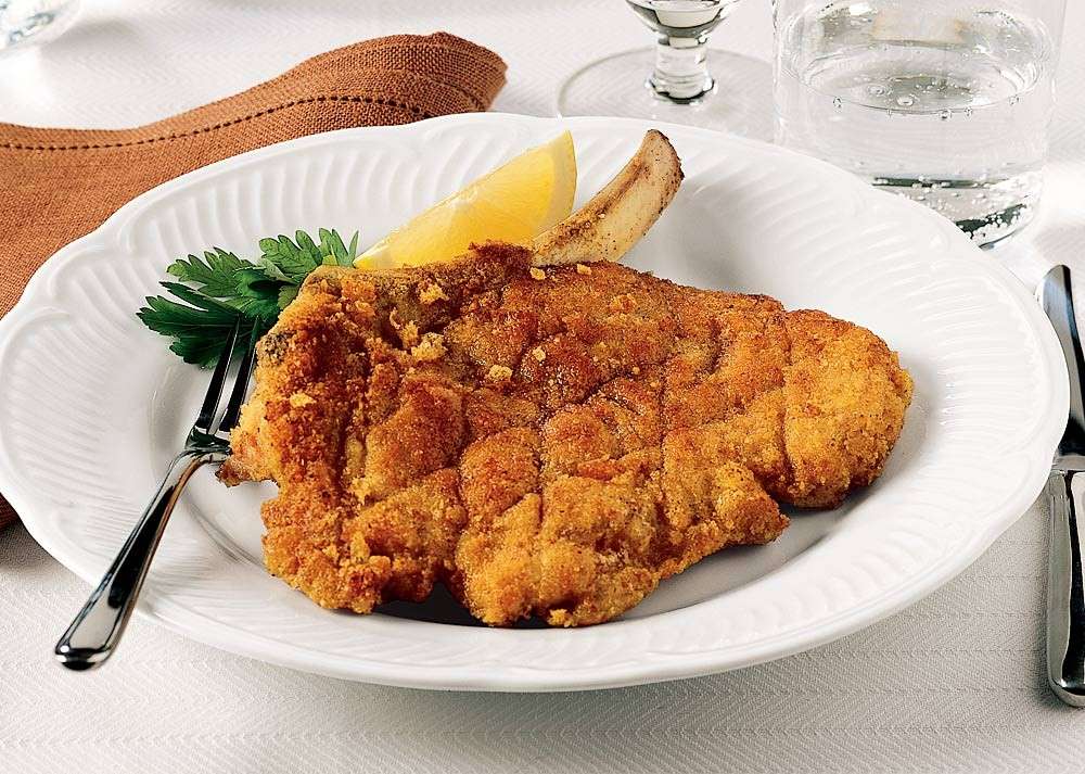 Cotoletta alla milanese aromatizzata con limone