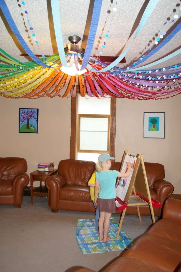 Decorazioni con stelle filanti