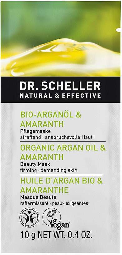 Maschera viso pelli mature olio di Argan Dr Scheller