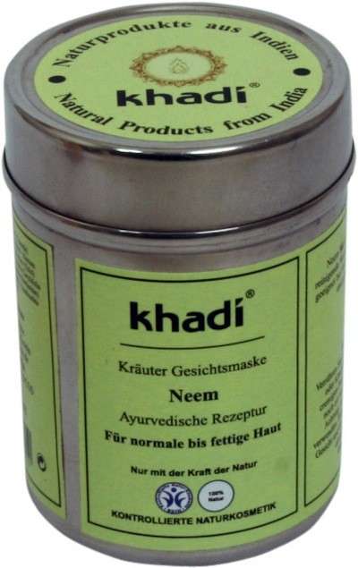 Maschera viso purificante al Neem di Khadi