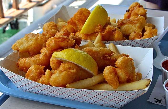 Porzioni di fish and chips