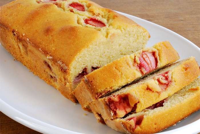 Pound cake con fragole