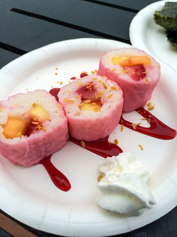 Ricetta sushi alla frutta