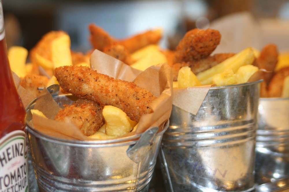 Street food fish and chips