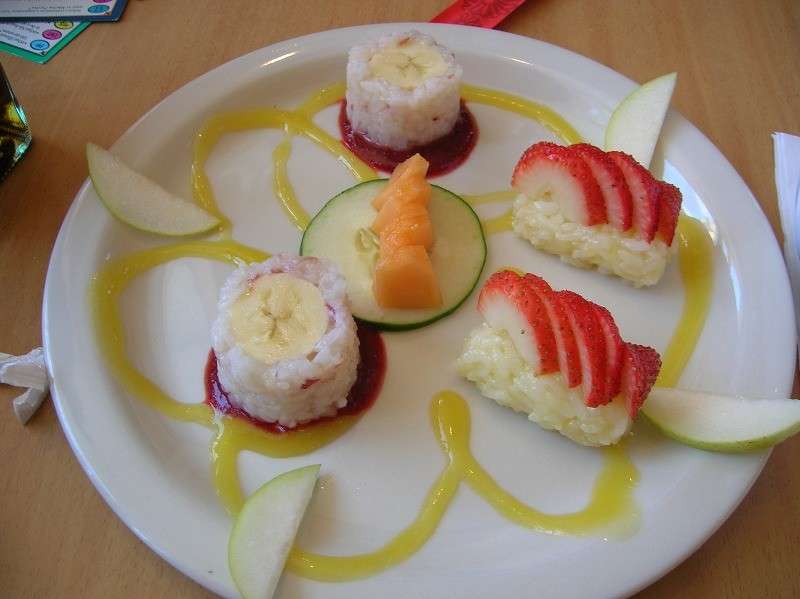 Sushi alla frutta esotica
