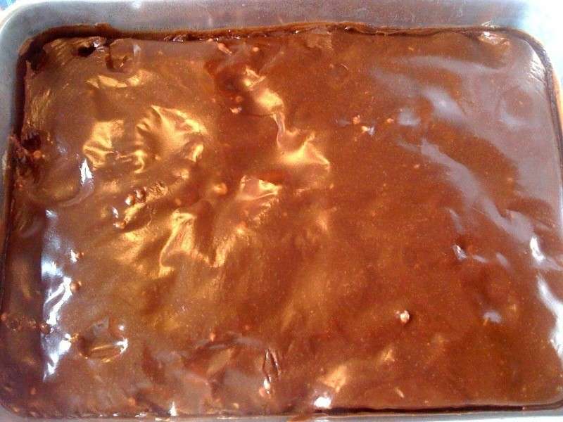 Torta alla Coca Cola pronta