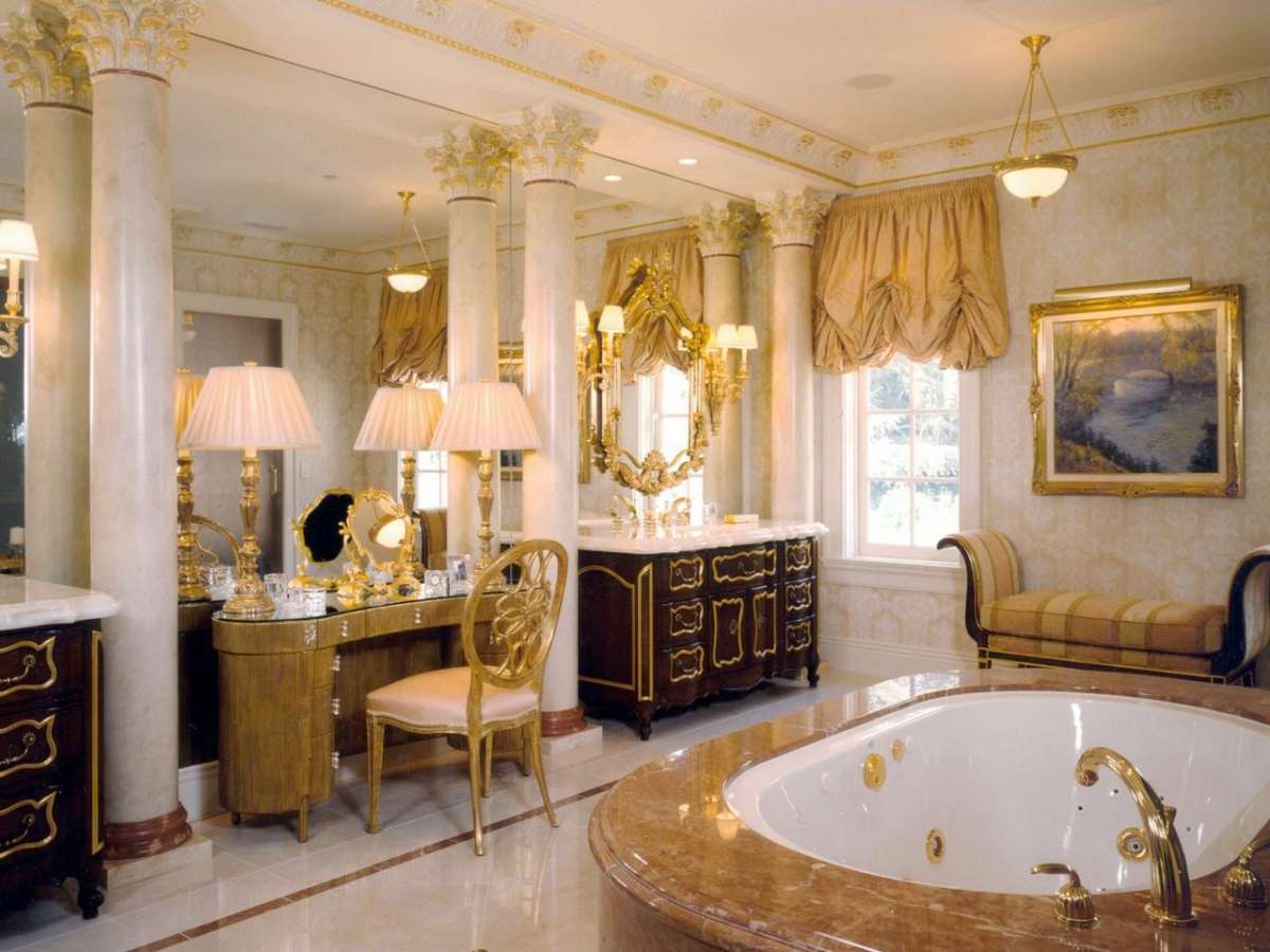 Un bagno elegante e di stile