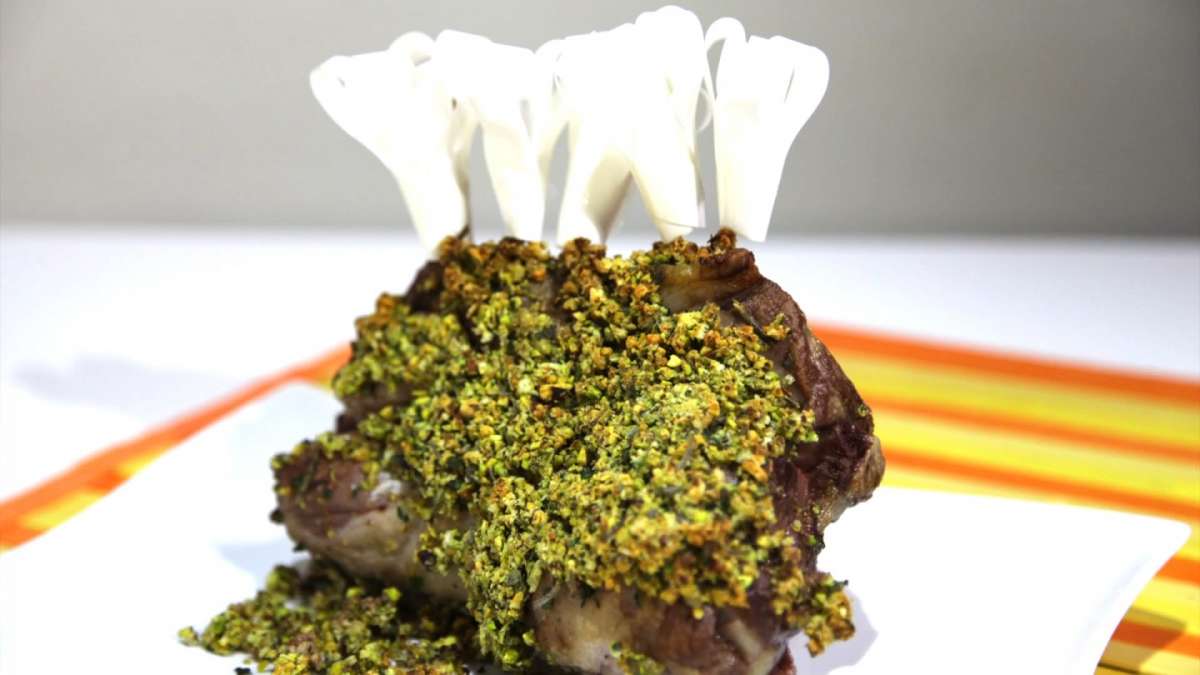 Agnello con pistacchi