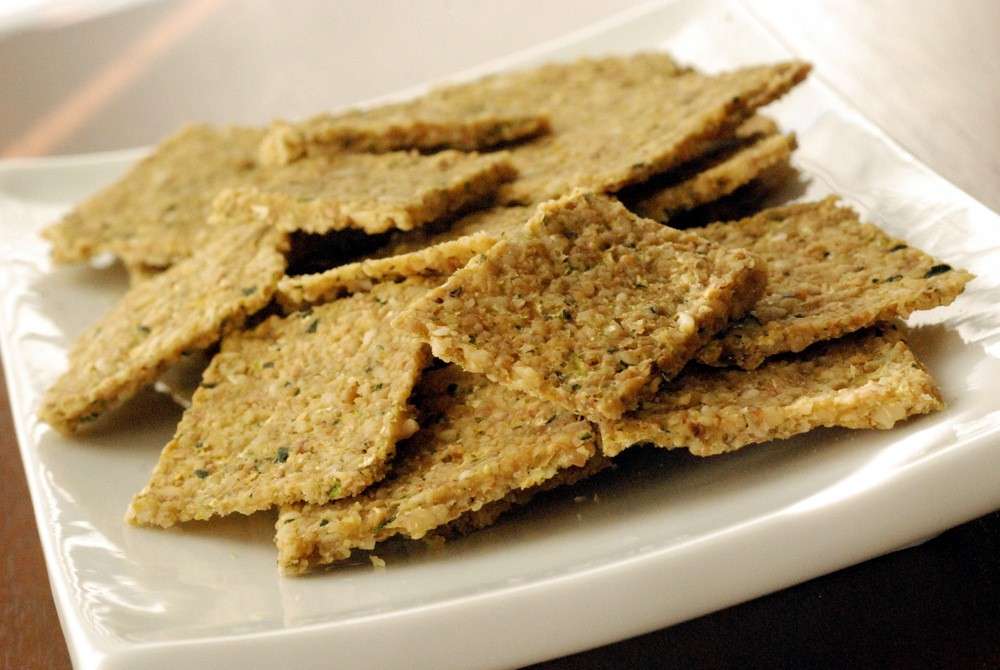 Cracker con zucchine