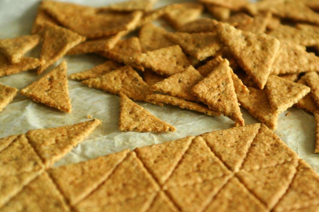 Cracker integrali fatti in casa