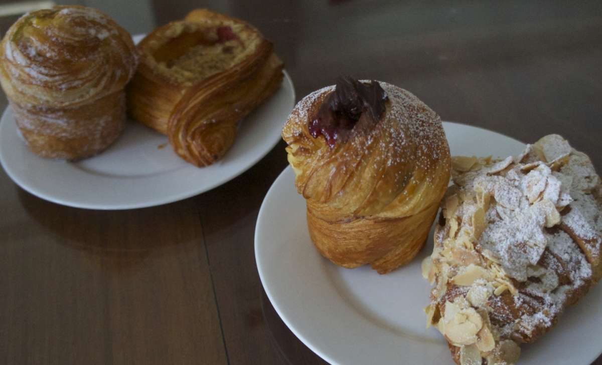 Cruffin con ganache al cioccolato