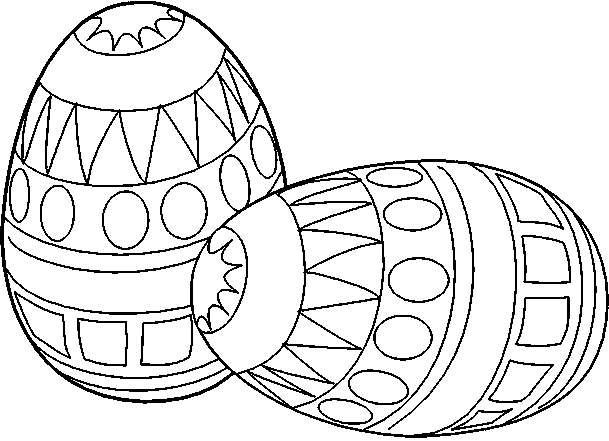Disegno di Pasqua semplice con uova