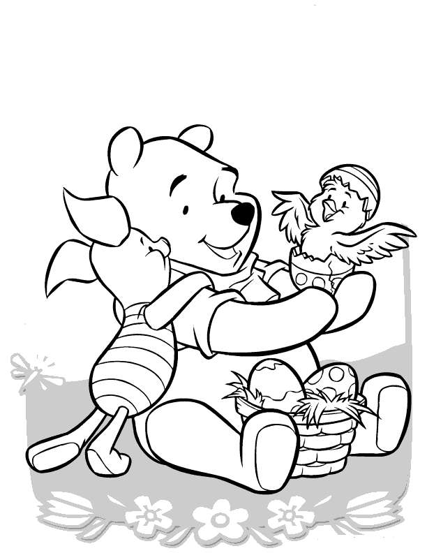 Disegno pasquale con Winnie The Pooh