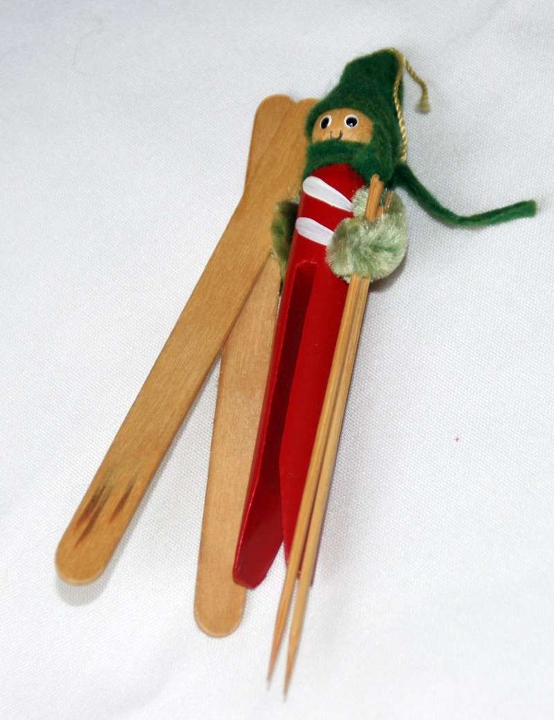 Elfo con molletta di legno