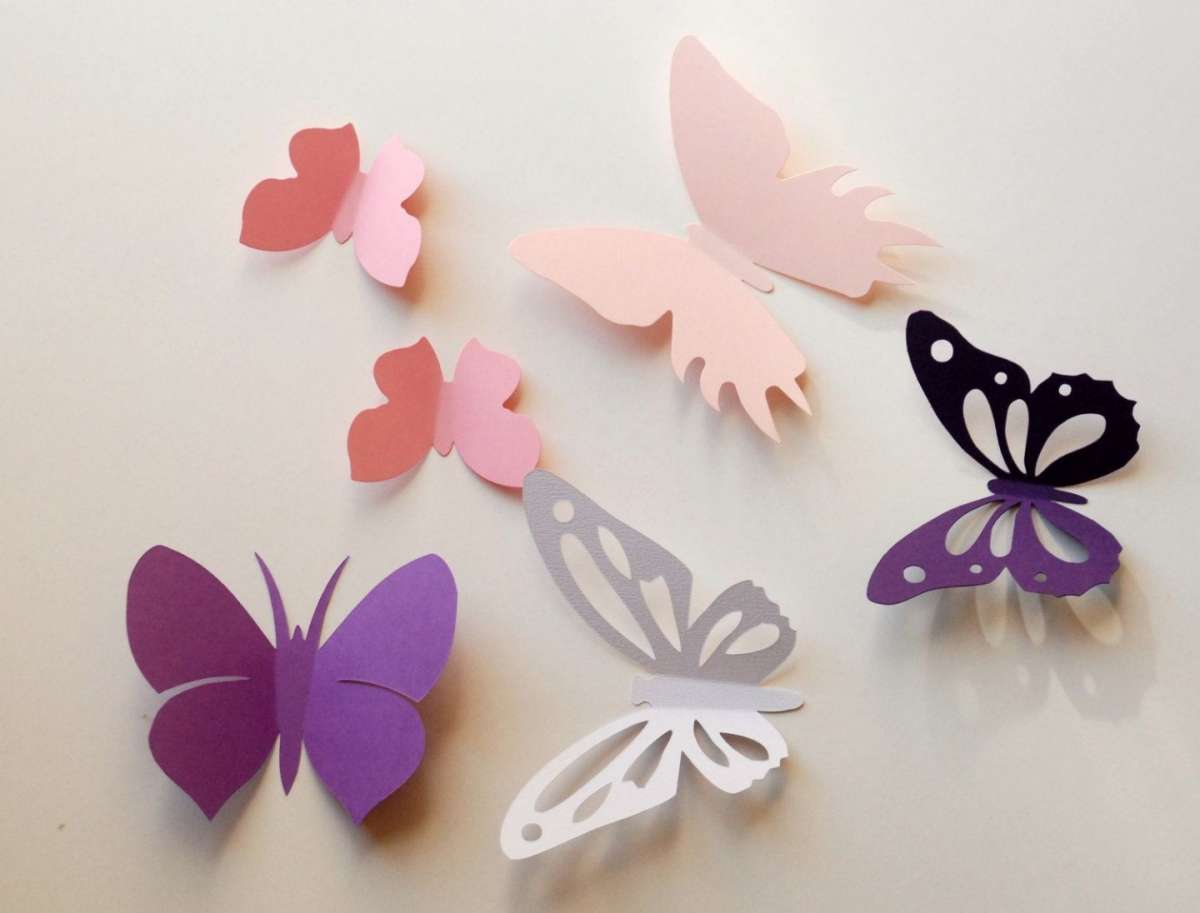 Farfalle di carta per bambini