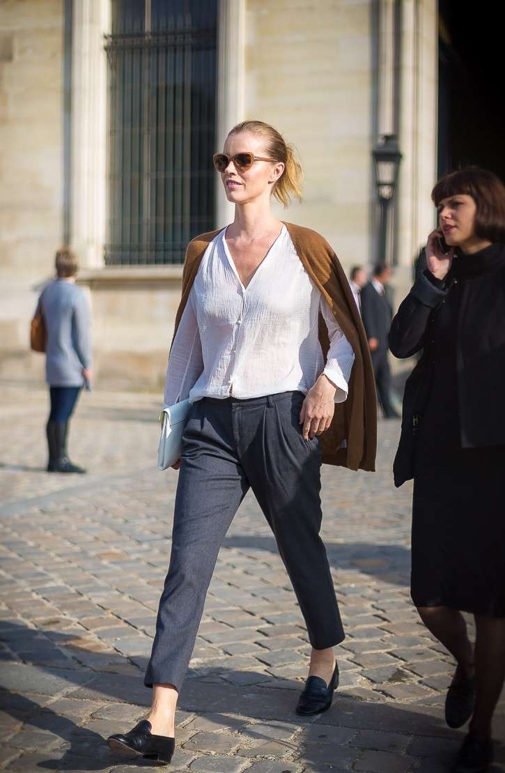 Lo stile casual di Eva Erzigova