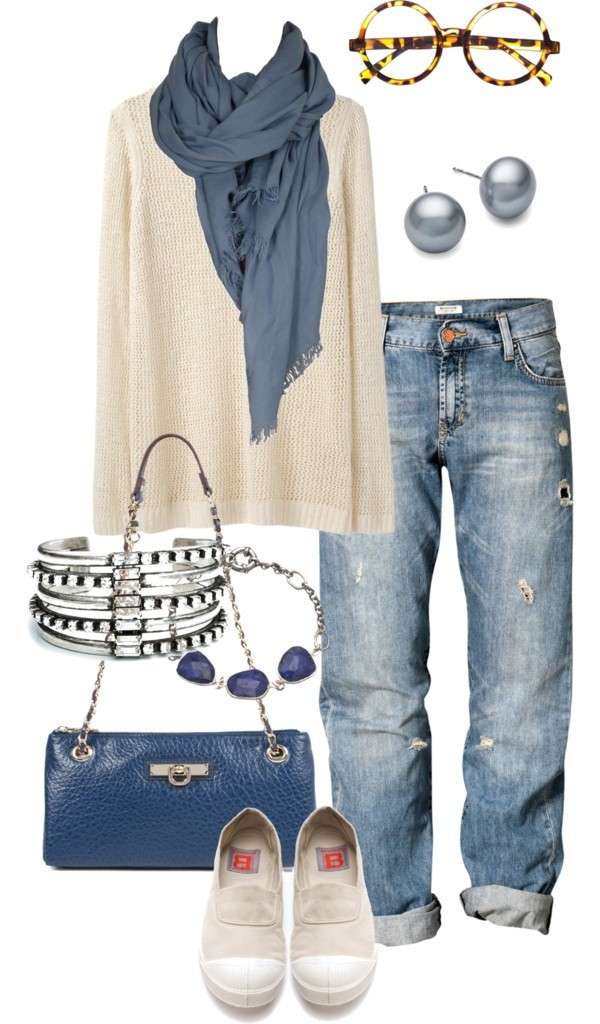 Look casual con pashmina