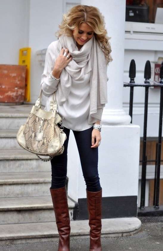 Look con pashmina