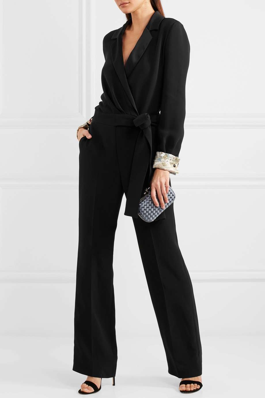 Look da occasione con jumpsuit Giorgio Armani