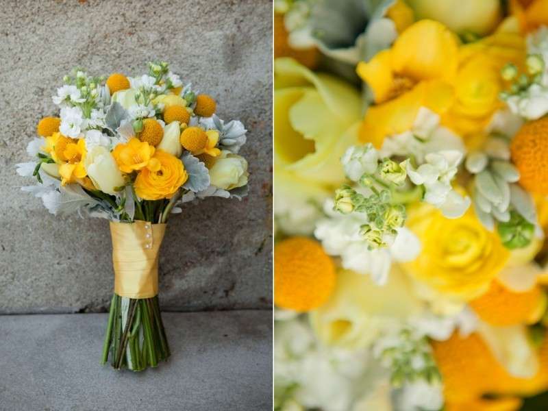 Mazzo di fiori giallo