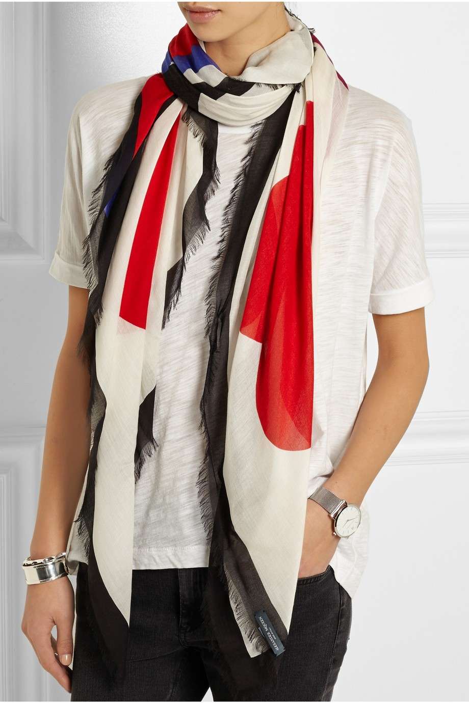 Pashmina con nodo semplice