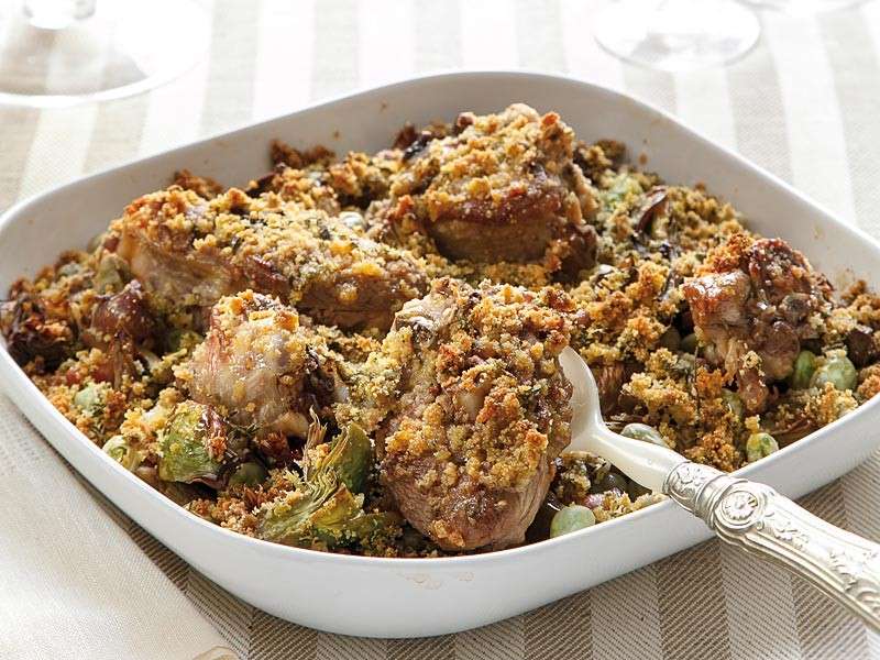 Ricetta agnello gratinato