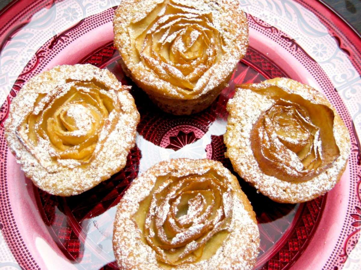 Ricetta rose di mele con crema pasticcera