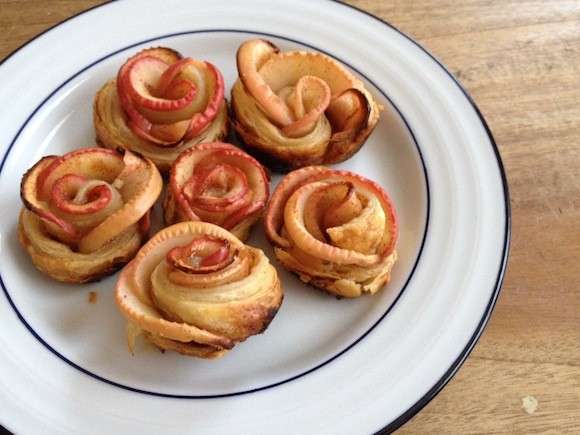 Rose di mele con pasta frolla