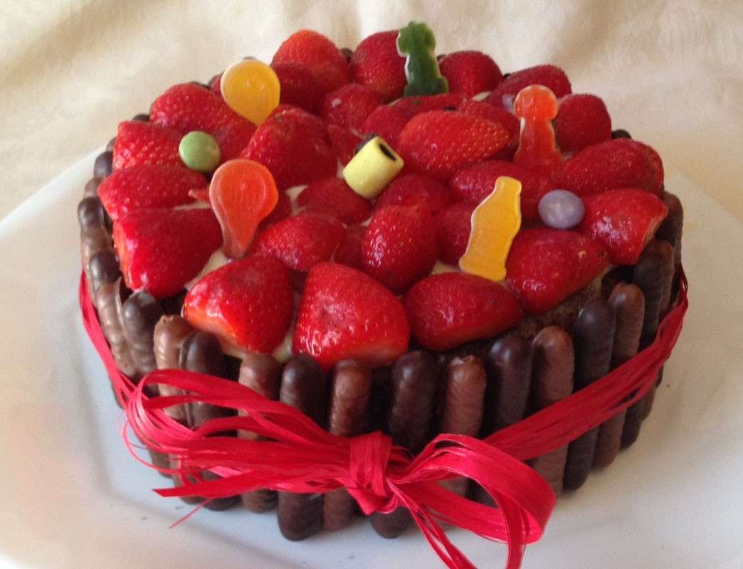 Torta con frutta e Togo