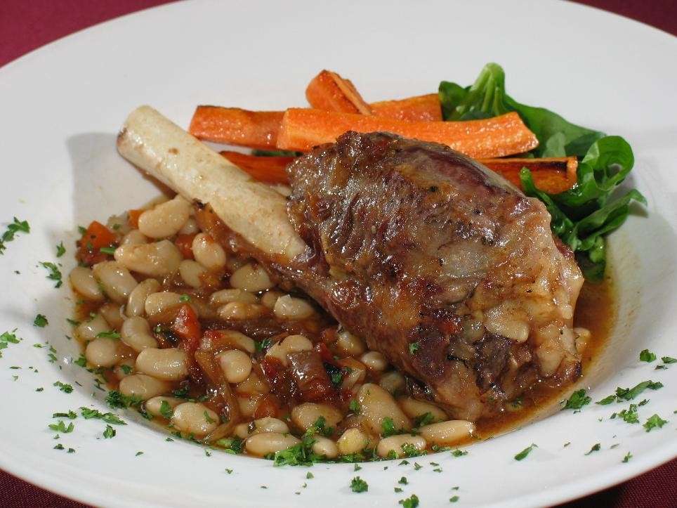 Agnello in umido con fagioli