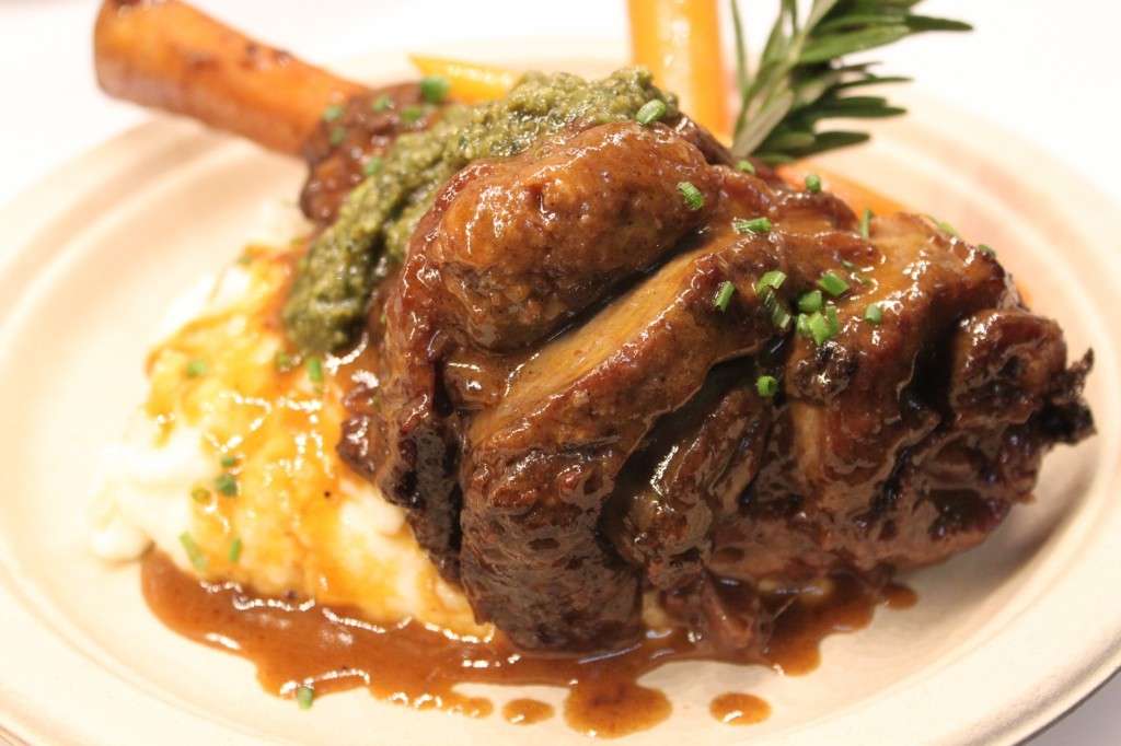 Agnello in umido con purè