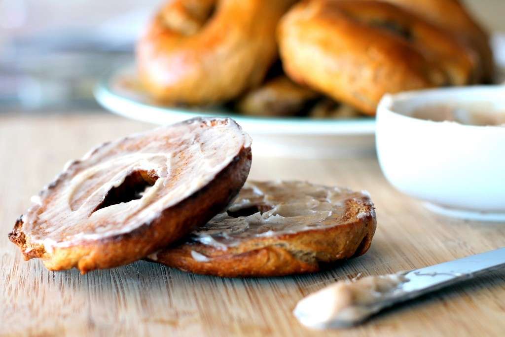 Bagel alla zucca farciti