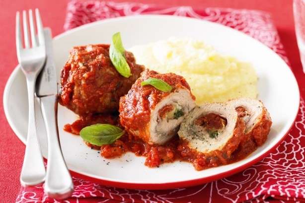 Involtini di vitello con sugo