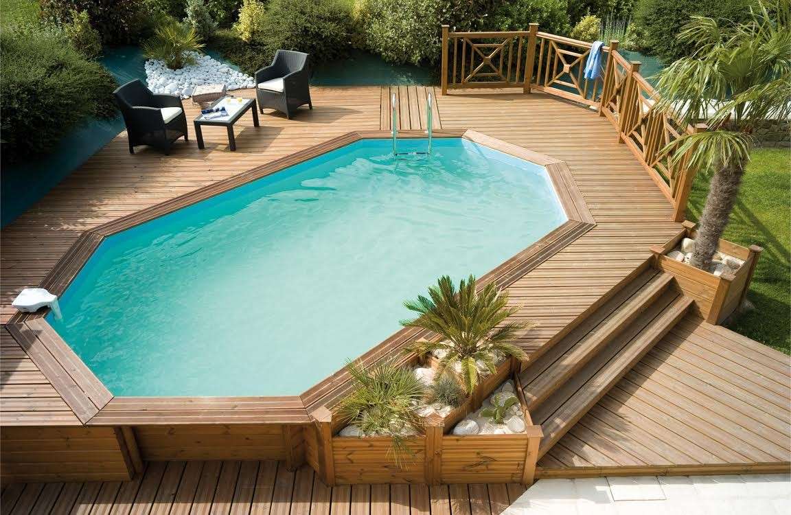 La piscina in legno