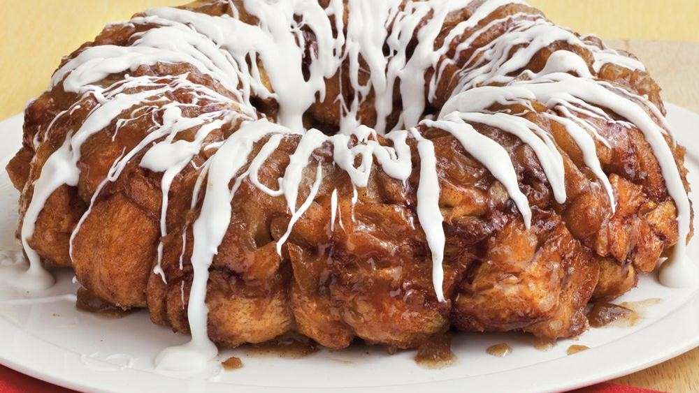 Monkey bread con glassa al latte