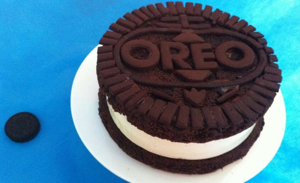 Torta con biscottini Oreo