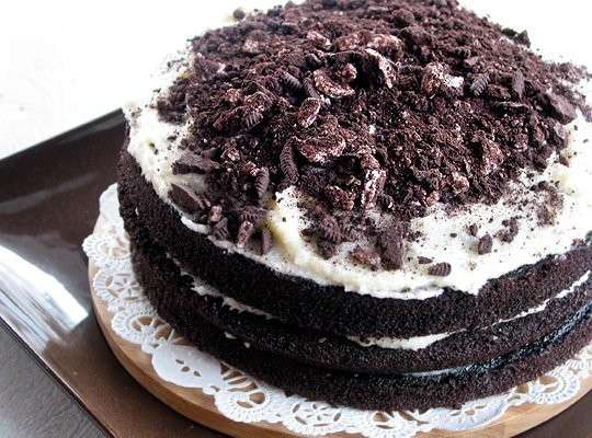 Torta con Oreo sbriciolati