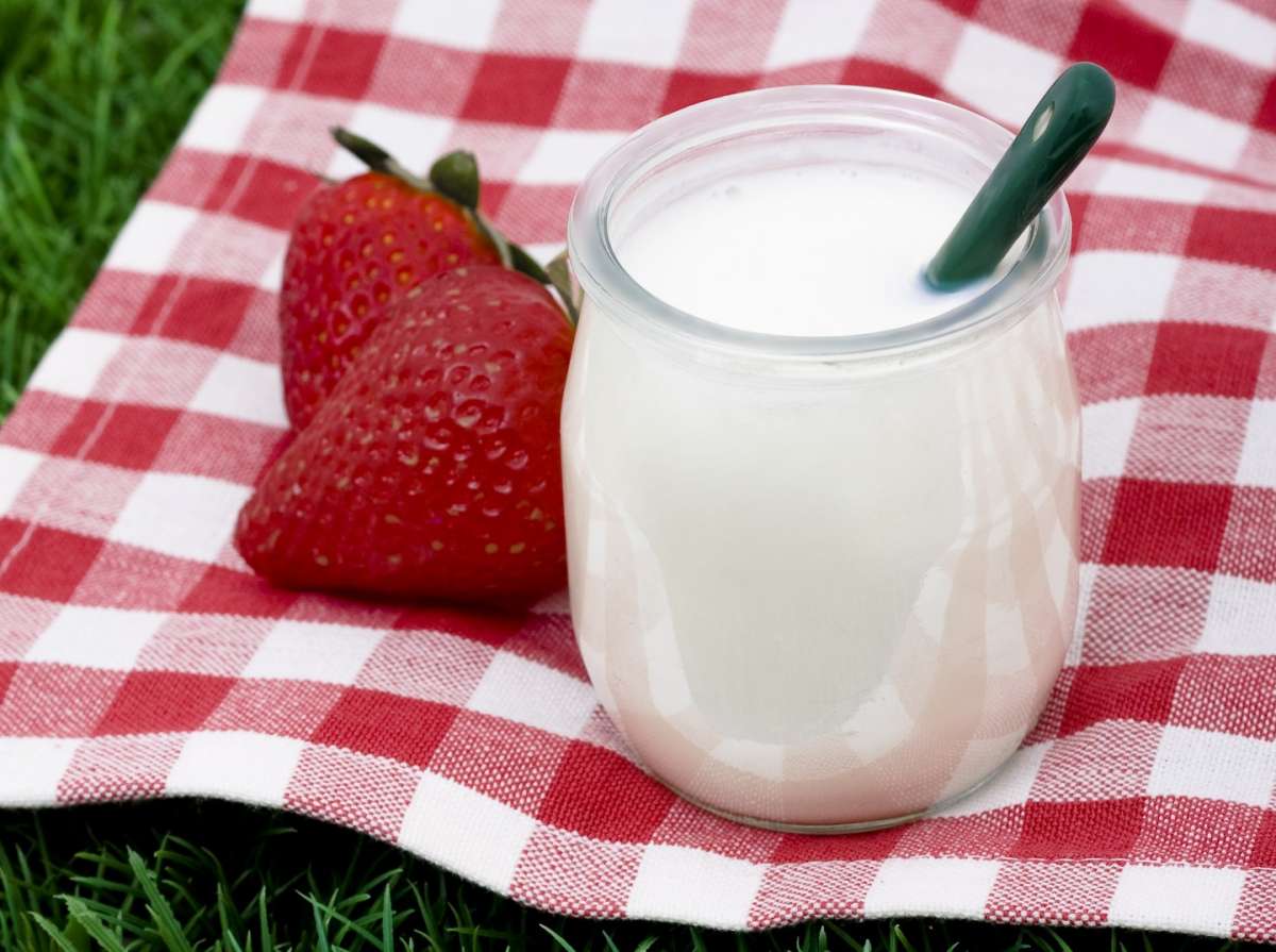 Yogurt con pezzi di frutta