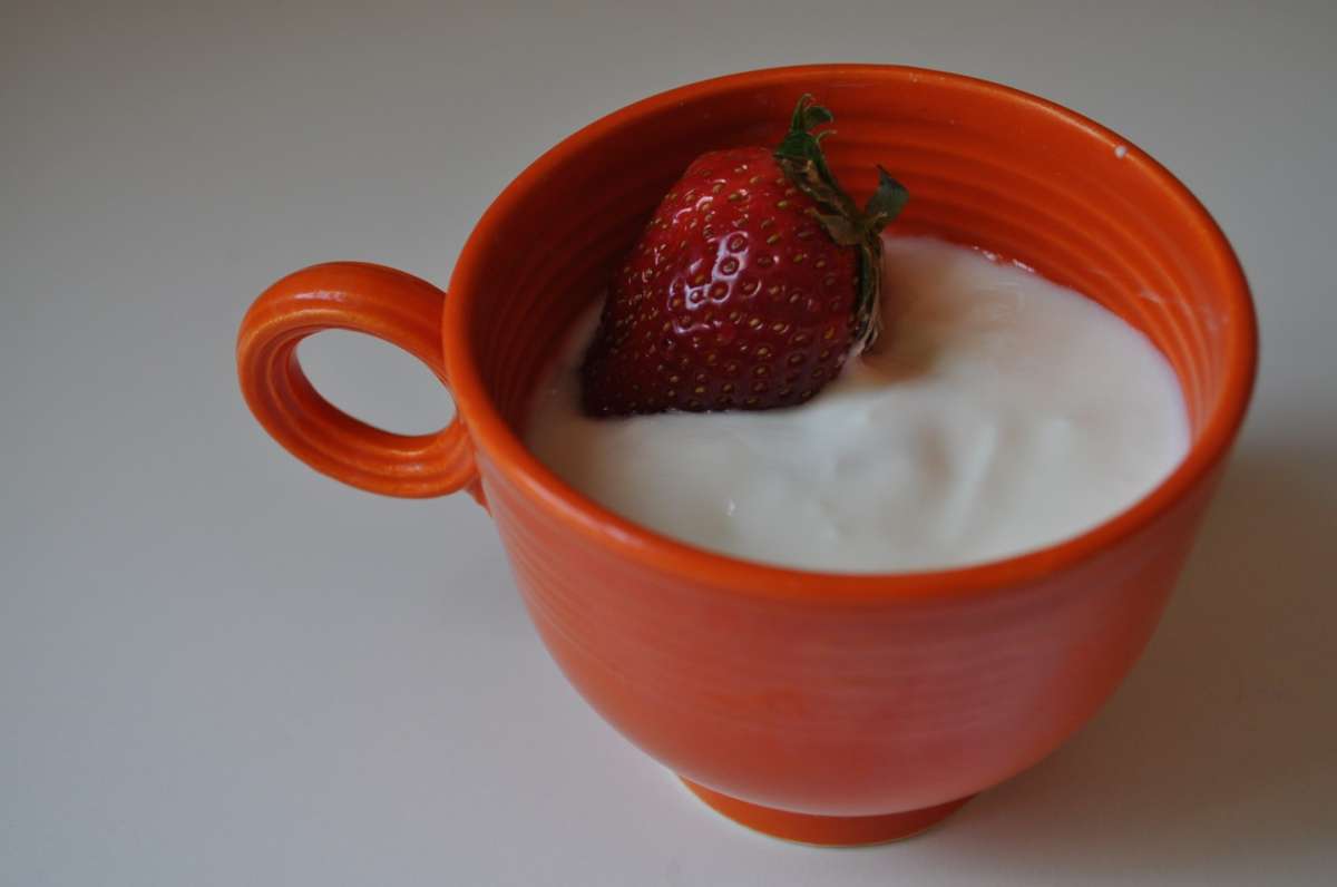 Yogurt intero con frutta