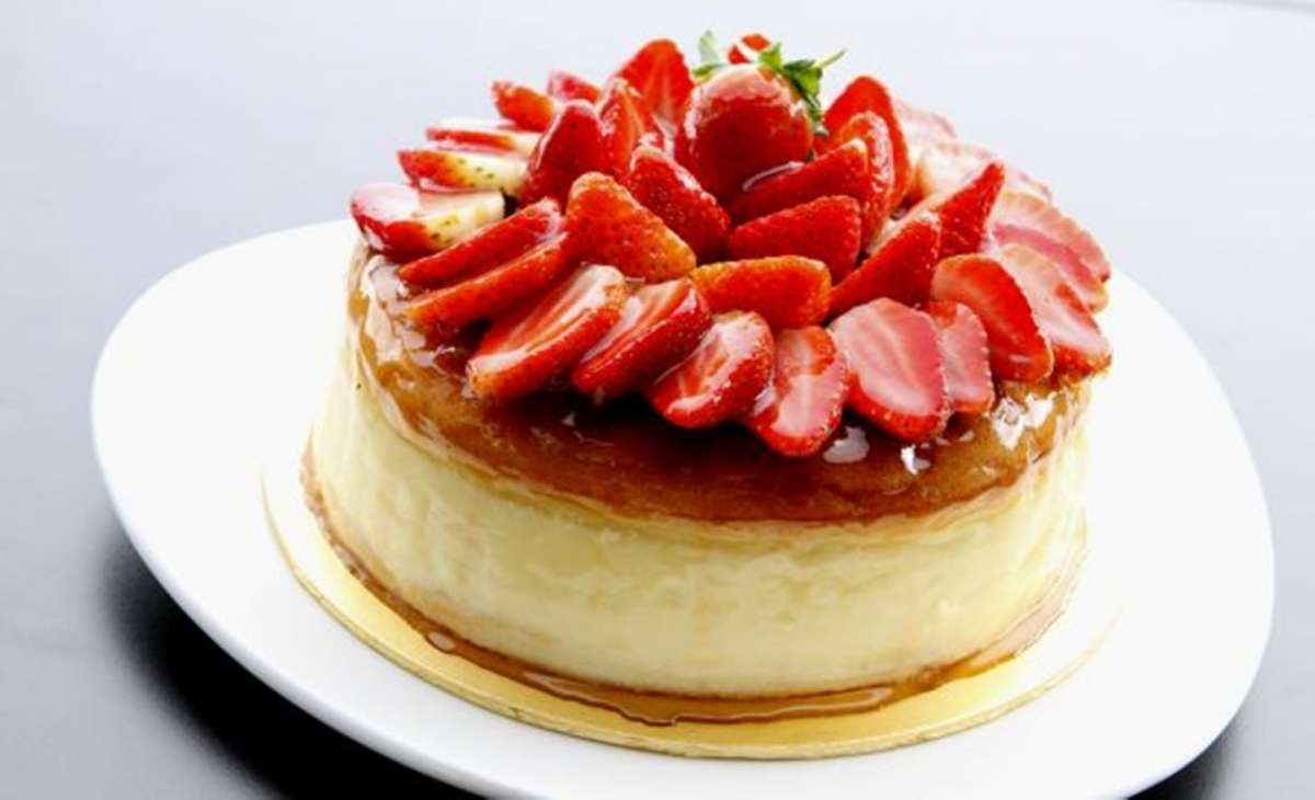 Cheesecake giapponese alle fragole
