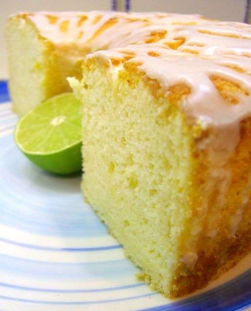 Chiffon cake al lime
