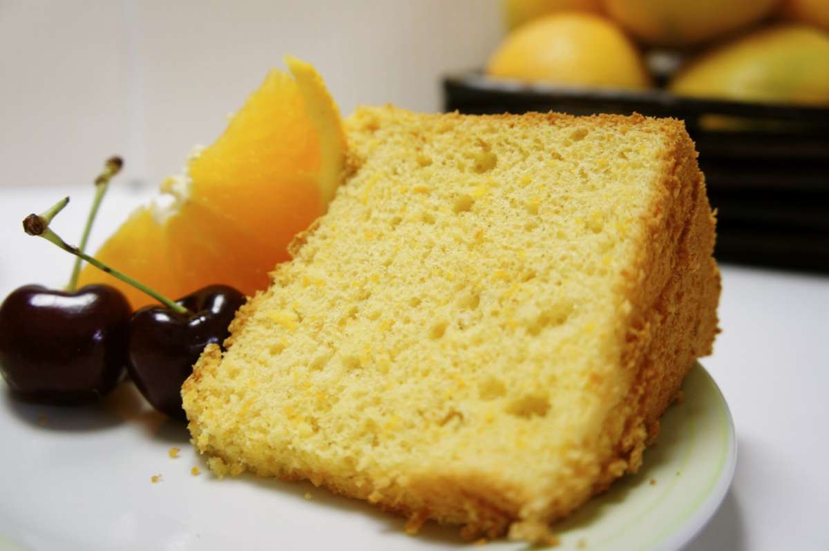 Chiffon cake alle arance