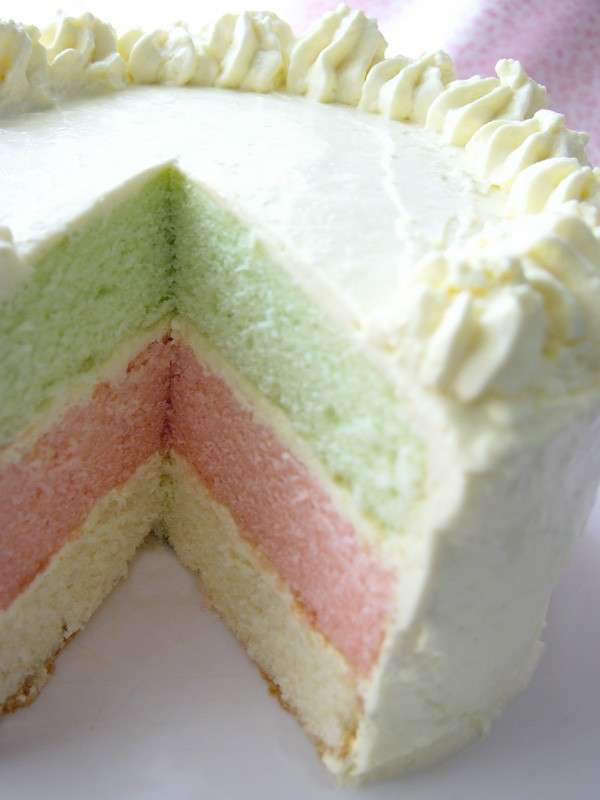 Chiffon cake colorata