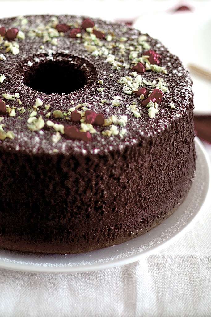 Chiffon cake con cioccolato